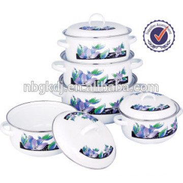 5 Pcs Enamelware Casserole seismic pot bearings